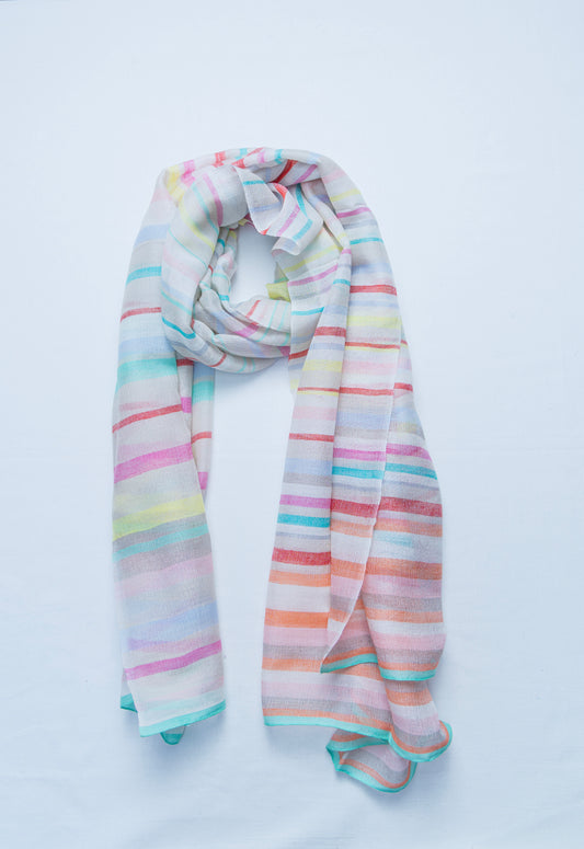 Prism Hues Stole - Soft Cashmere Scarf for Elegant Style & Warmth